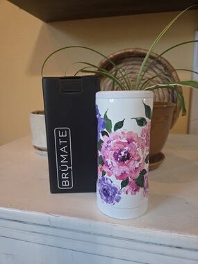 BrüMate SLIM - Pink & Purple Peonies